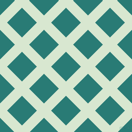 45/135 degree angle diagonal checkered chequered lines, 35 pixel lines width, 73 pixel square size, Peppermint and Elm plaid checkered seamless tileable