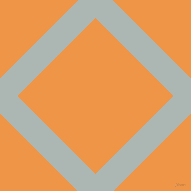 45/135 degree angle diagonal checkered chequered lines, 85 pixel line width, 379 pixel square size, Periglacial Blue and Sea Buckthorn plaid checkered seamless tileable