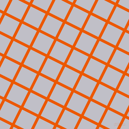 63/153 degree angle diagonal checkered chequered lines, 9 pixel line width, 53 pixel square size, Persimmon and Ghost plaid checkered seamless tileable