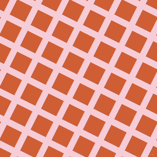 63/153 degree angle diagonal checkered chequered lines, 21 pixel line width, 55 pixel square size, Pink Lace and Chilean Fire plaid checkered seamless tileable