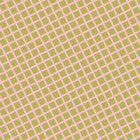 27/117 degree angle diagonal checkered chequered lines, 6 pixel lines width, 21 pixel square size, Pink and Olive Green plaid checkered seamless tileable