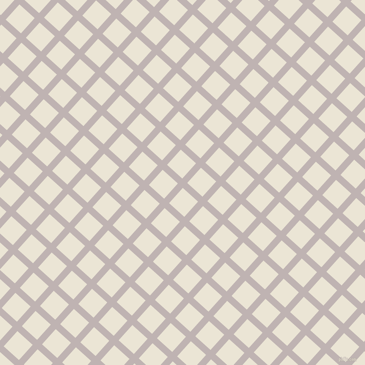 48/138 degree angle diagonal checkered chequered lines, 13 pixel lines width, 40 pixel square size, Pink Swan and Cararra plaid checkered seamless tileable