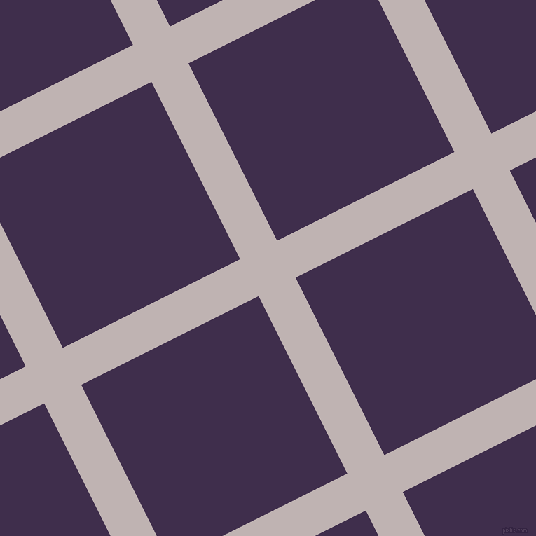 27/117 degree angle diagonal checkered chequered lines, 59 pixel line width, 283 pixel square size, Pink Swan and Jagger plaid checkered seamless tileable