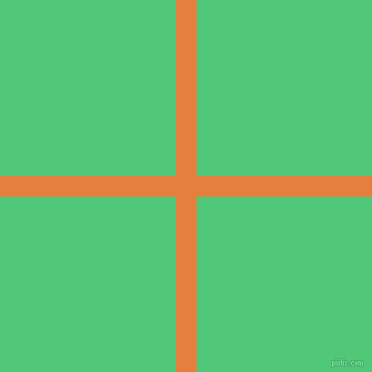 checkered chequered horizontal vertical lines, 23 pixel lines width, 386 pixel square size, Pizazz and Emerald plaid checkered seamless tileable
