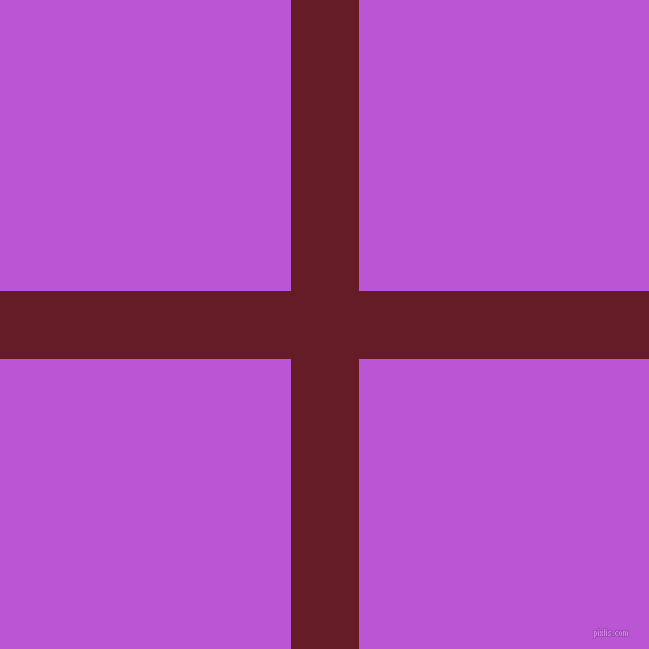 checkered chequered horizontal vertical lines, 68 pixel line width, 581 pixel square size, Pohutukawa and Medium Orchid plaid checkered seamless tileable