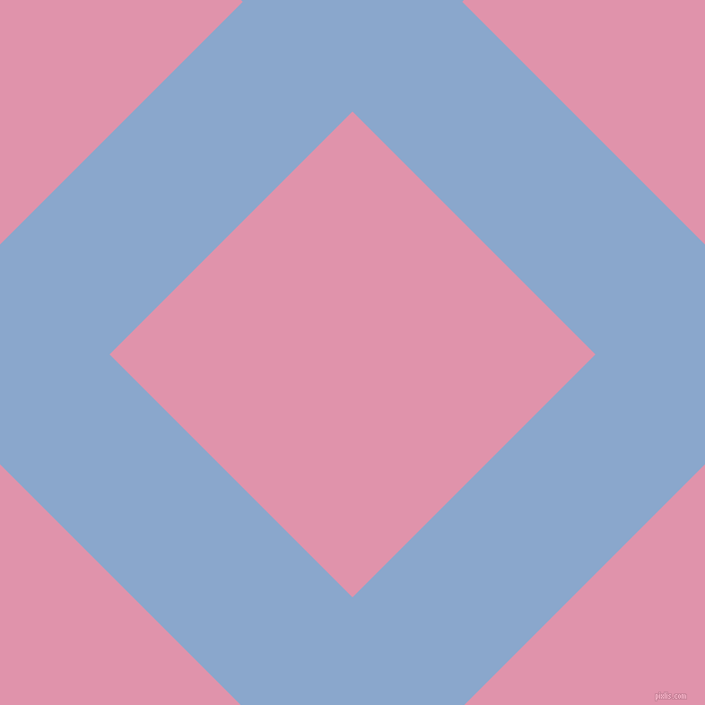 45/135 degree angle diagonal checkered chequered lines, 173 pixel line width, 383 pixel square size, Polo Blue and Kobi plaid checkered seamless tileable