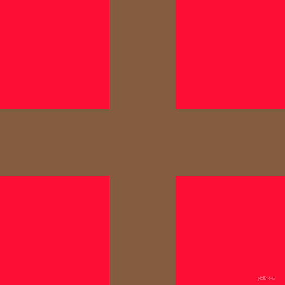 checkered chequered horizontal vertical lines, 137 pixel lines width, 450 pixel square size, Potters Clay and Torch Red plaid checkered seamless tileable
