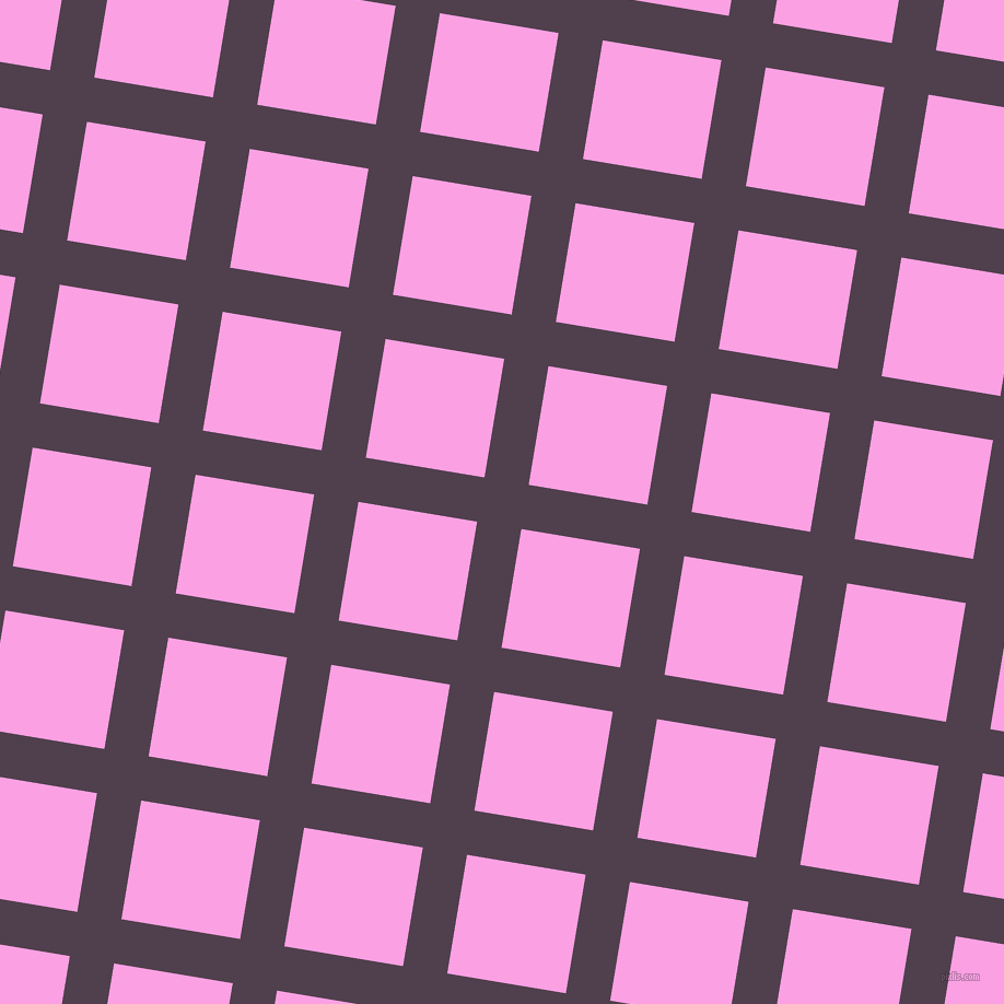 81/171 degree angle diagonal checkered chequered lines, 41 pixel lines width, 110 pixel square size, Purple Taupe and Lavender Rose plaid checkered seamless tileable