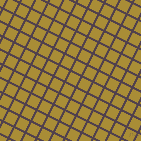 63/153 degree angle diagonal checkered chequered lines, 7 pixel lines width, 36 pixel square size, Purple Taupe and Reef Gold plaid checkered seamless tileable