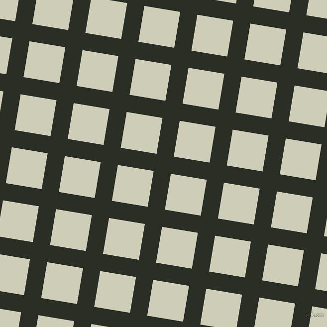 81/171 degree angle diagonal checkered chequered lines, 35 pixel line width, 73 pixel square size, Rangoon Green and Moon Mist plaid checkered seamless tileable