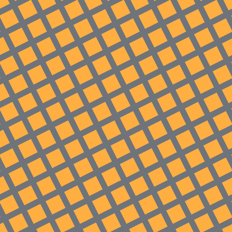 27/117 degree angle diagonal checkered chequered lines, 19 pixel line width, 48 pixel square size, Raven and Yellow Orange plaid checkered seamless tileable