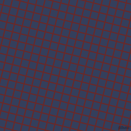 76/166 degree angle diagonal checkered chequered lines, 4 pixel line width, 22 pixel square size, Red Devil and Gulf Blue plaid checkered seamless tileable