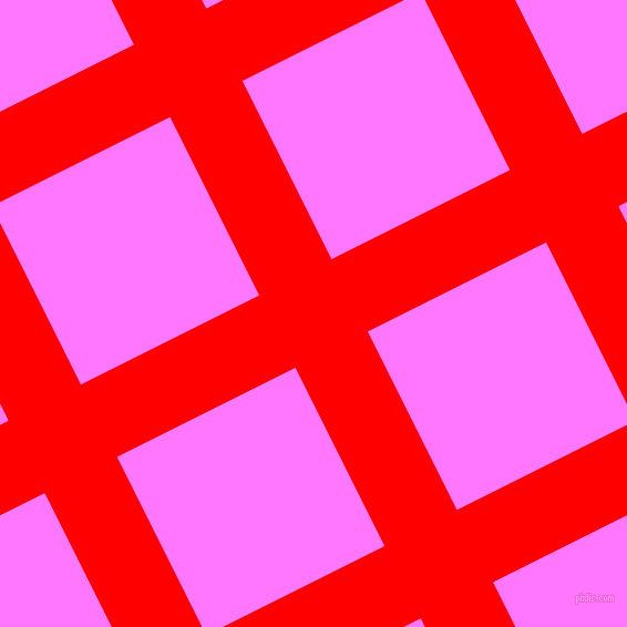 27/117 degree angle diagonal checkered chequered lines, 73 pixel lines width, 180 pixel square size, Red and Fuchsia Pink plaid checkered seamless tileable