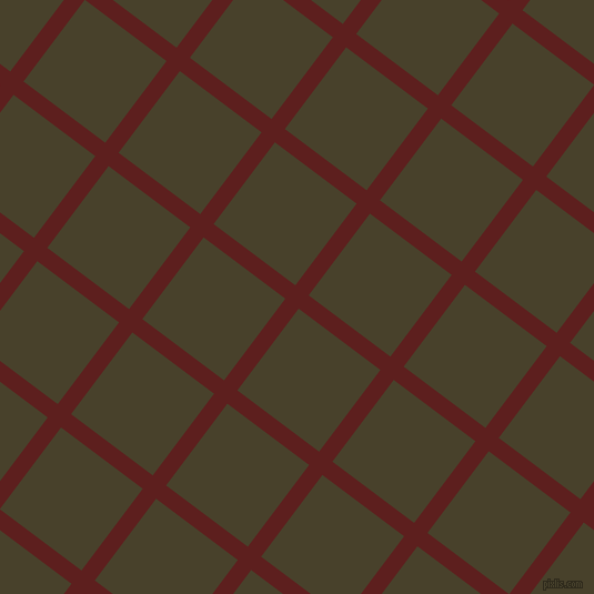 53/143 degree angle diagonal checkered chequered lines, 15 pixel lines width, 92 pixel square size, Red Oxide and Onion plaid checkered seamless tileable