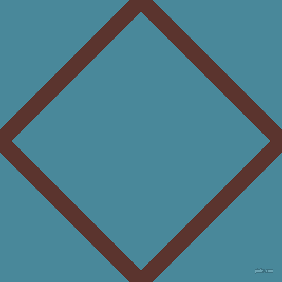 45/135 degree angle diagonal checkered chequered lines, 32 pixel line width, 356 pixel square size, Redwood and Hippie Blue plaid checkered seamless tileable