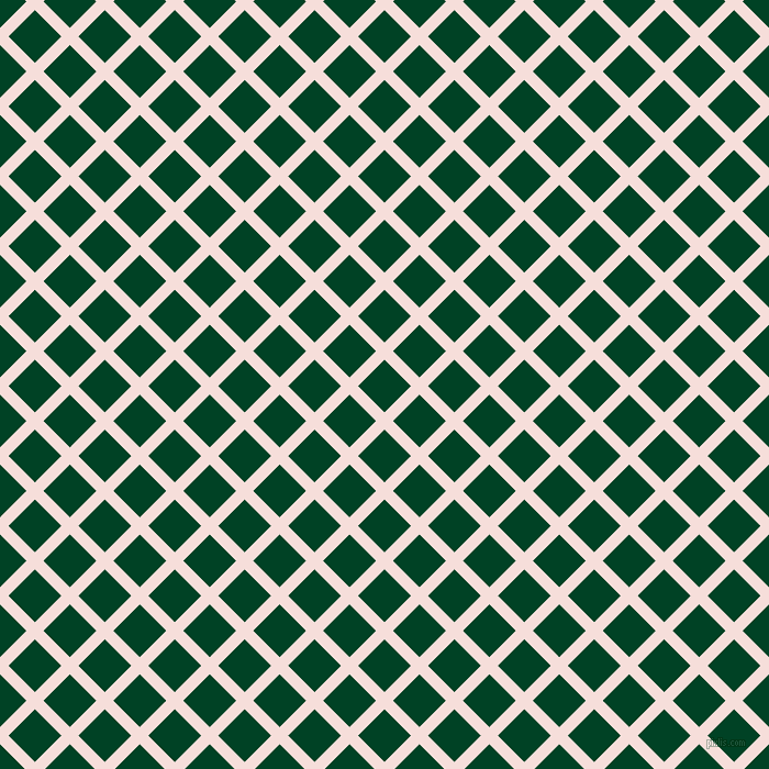 45/135 degree angle diagonal checkered chequered lines, 11 pixel line width, 34 pixel square size, Remy and British Racing Green plaid checkered seamless tileable