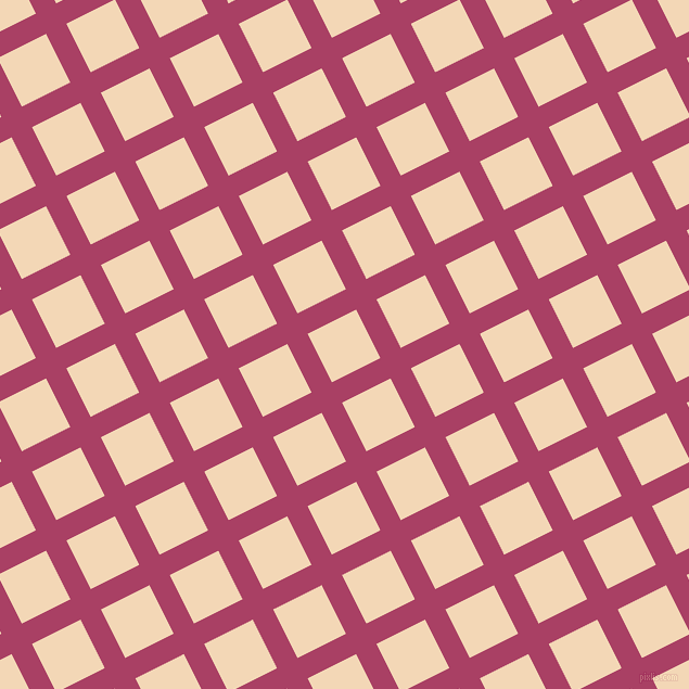 27/117 degree angle diagonal checkered chequered lines, 21 pixel line width, 50 pixel square size, Rouge and Pink Lady plaid checkered seamless tileable