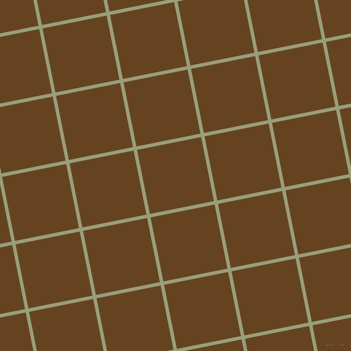 11/101 degree angle diagonal checkered chequered lines, 7 pixel lines width, 132 pixel square size, Sage and Dark Brown plaid checkered seamless tileable