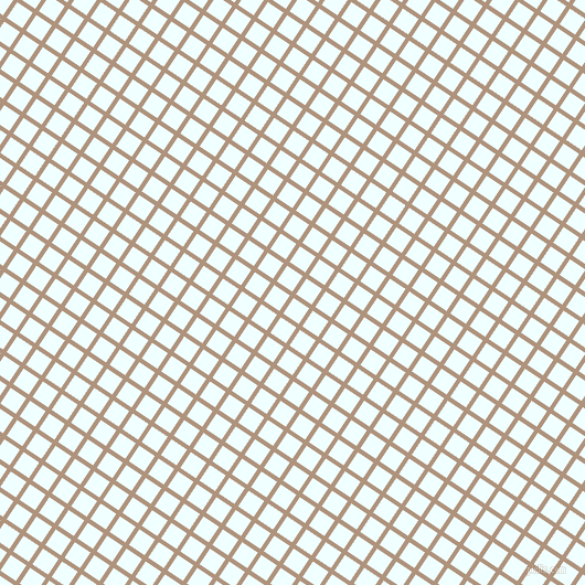 56/146 degree angle diagonal checkered chequered lines, 4 pixel line width, 17 pixel square size, Sandrift and Azure plaid checkered seamless tileable