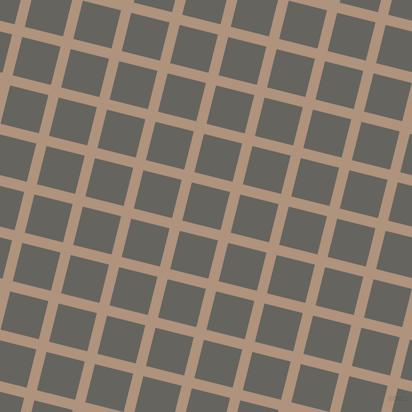 76/166 degree angle diagonal checkered chequered lines, 21 pixel line width, 79 pixel square size, Sandrift and Storm Dust plaid checkered seamless tileable