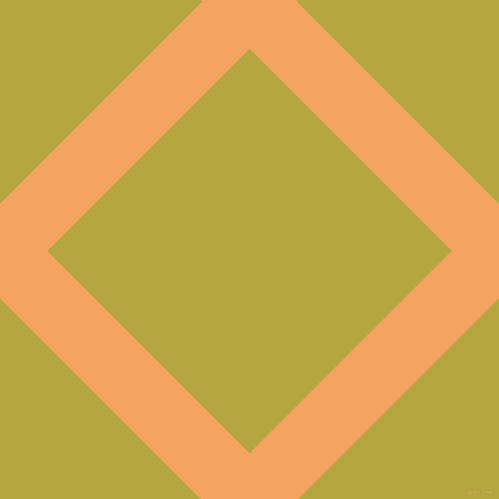 45/135 degree angle diagonal checkered chequered lines, 96 pixel lines width, 411 pixel square size, Sandy Brown and Brass plaid checkered seamless tileable