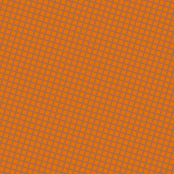 73/163 degree angle diagonal checkered chequered lines, 5 pixel line width, 14 pixel square size, Sante Fe and Mango Tango plaid checkered seamless tileable
