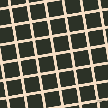 9/99 degree angle diagonal checkered chequered lines, 11 pixel lines width, 58 pixel square size, Sazerac and Black Forest plaid checkered seamless tileable