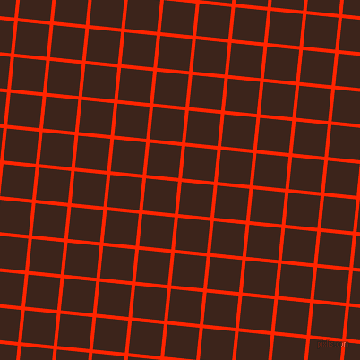 84/174 degree angle diagonal checkered chequered lines, 4 pixel lines width, 36 pixel square size, Scarlet and Brown Pod plaid checkered seamless tileable
