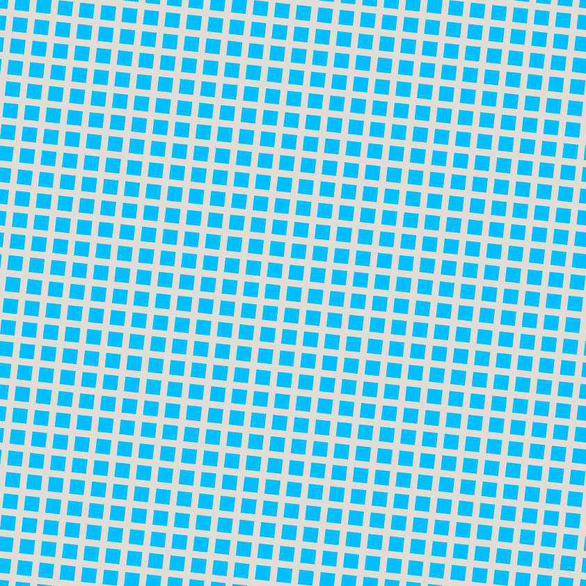 84/174 degree angle diagonal checkered chequered lines, 10 pixel lines width, 21 pixel square size, Sea Fog and Deep Sky Blue plaid checkered seamless tileable