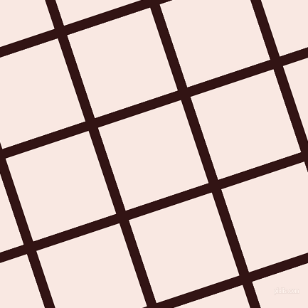 18/108 degree angle diagonal checkered chequered lines, 14 pixel line width, 123 pixel square size, Seal Brown and Wisp Pink plaid checkered seamless tileable