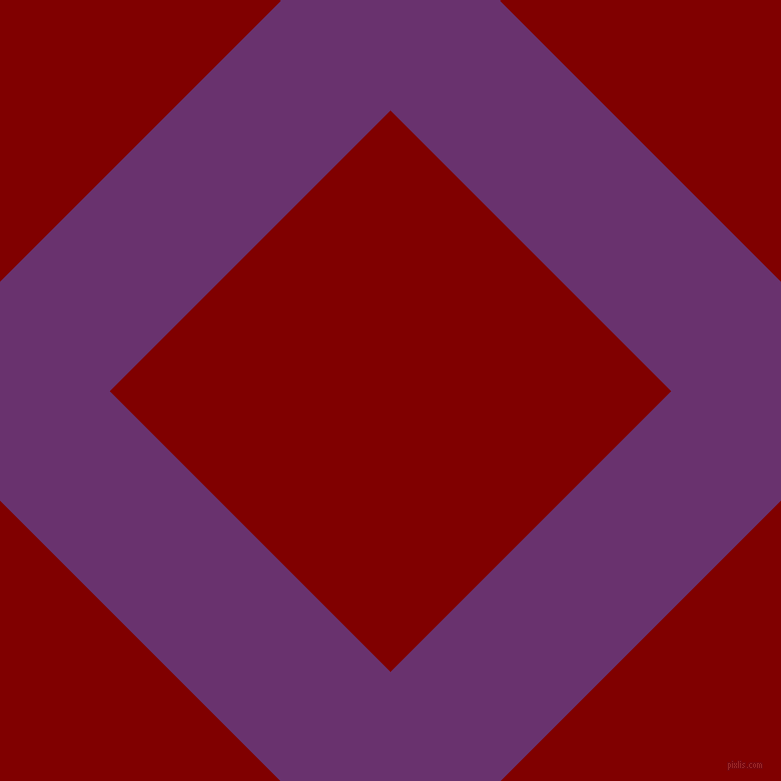 45/135 degree angle diagonal checkered chequered lines, 155 pixel line width, 397 pixel square size, Seance and Maroon plaid checkered seamless tileable