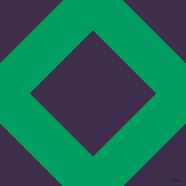 45/135 degree angle diagonal checkered chequered lines, 143 pixel lines width, 302 pixel square size, Shamrock Green and Jagger plaid checkered seamless tileable
