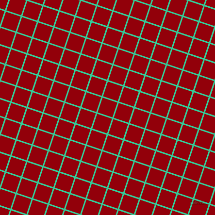72/162 degree angle diagonal checkered chequered lines, 3 pixel lines width, 32 pixel square size, Shamrock and Sangria plaid checkered seamless tileable
