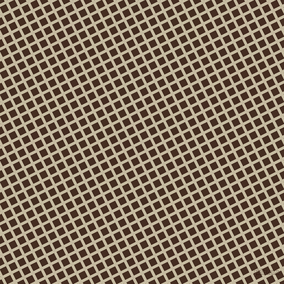 27/117 degree angle diagonal checkered chequered lines, 4 pixel lines width, 10 pixel square size, Sisal and Morocco Brown plaid checkered seamless tileable