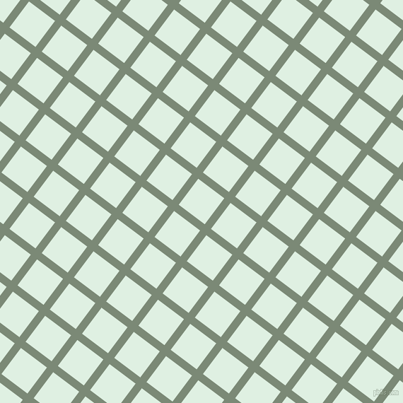 53/143 degree angle diagonal checkered chequered lines, 11 pixel line width, 46 pixel square size, Spanish Green and Off Green plaid checkered seamless tileable