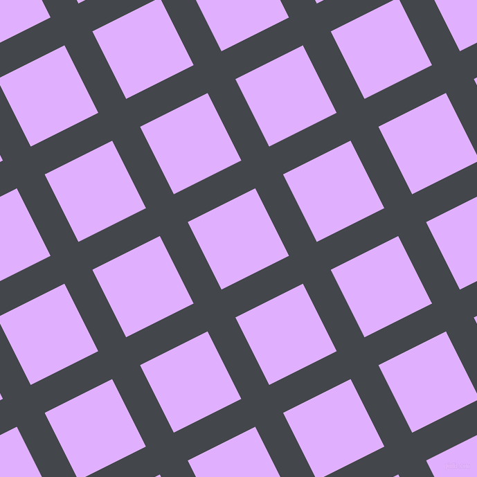 27/117 degree angle diagonal checkered chequered lines, 45 pixel lines width, 109 pixel square size, Steel Grey and Mauve plaid checkered seamless tileable