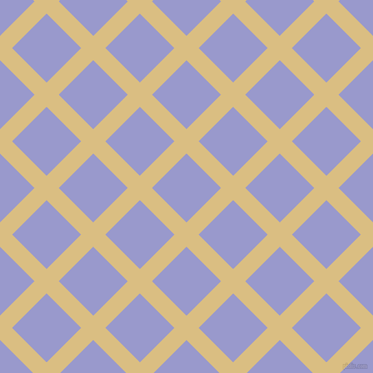 45/135 degree angle diagonal checkered chequered lines, 25 pixel lines width, 71 pixel square size, Straw and Blue Bell plaid checkered seamless tileable