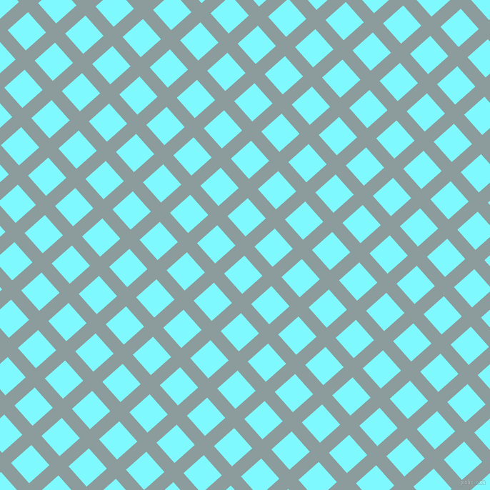42/132 degree angle diagonal checkered chequered lines, 19 pixel lines width, 38 pixel square size, Submarine and Electric Blue plaid checkered seamless tileable