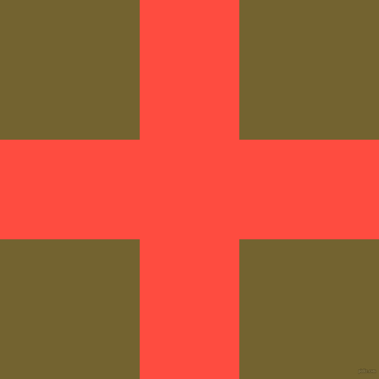 checkered chequered horizontal vertical lines, 201 pixel line width, 564 pixel square size, Sunset Orange and Himalaya plaid checkered seamless tileable