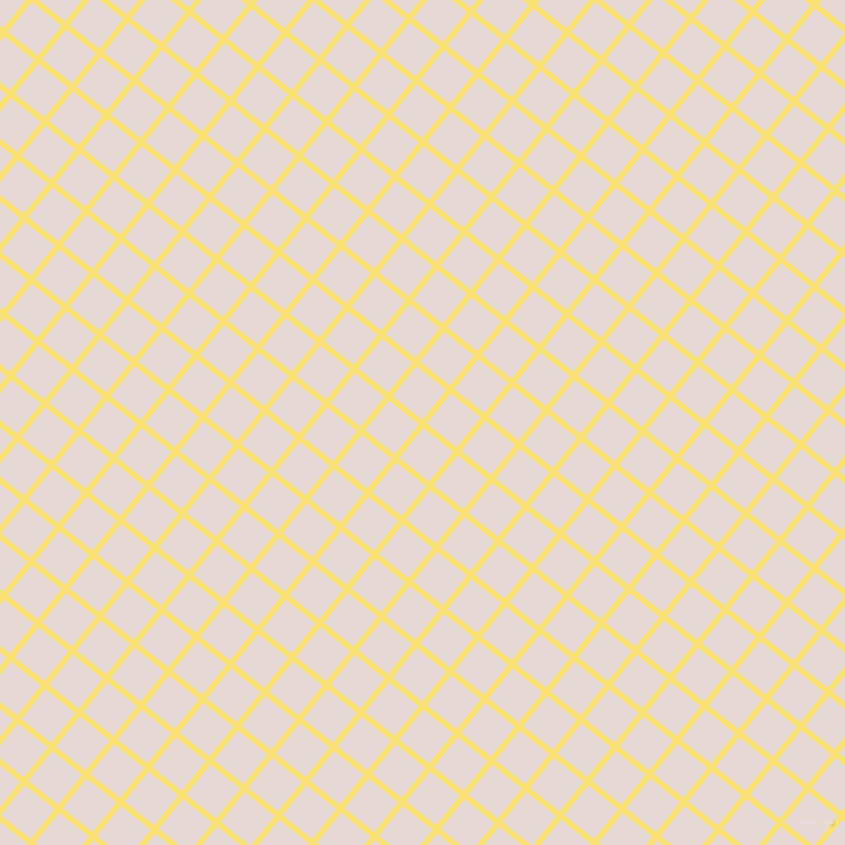 51/141 degree angle diagonal checkered chequered lines, 6 pixel line width, 38 pixel square size, Sweet Corn and Ebb plaid checkered seamless tileable