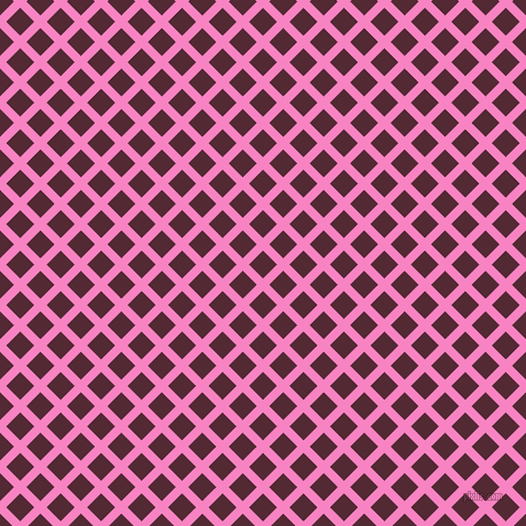 45/135 degree angle diagonal checkered chequered lines, 8 pixel line width, 18 pixel square size, Tea Rose and Black Rose plaid checkered seamless tileable