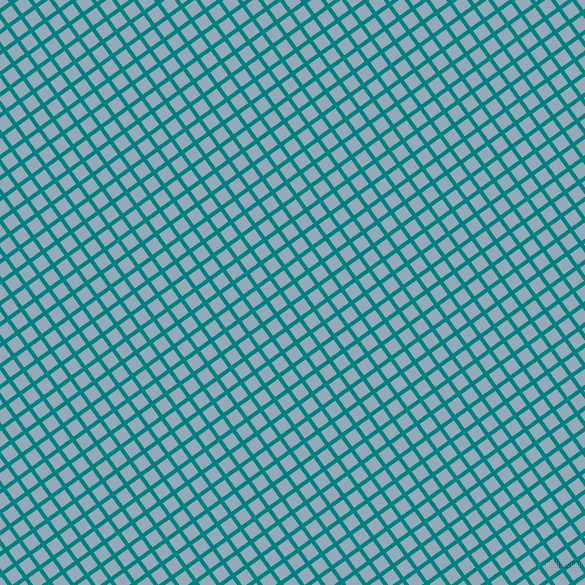 36/126 degree angle diagonal checkered chequered lines, 4 pixel lines width, 13 pixel square size, Teal and Nepal plaid checkered seamless tileable