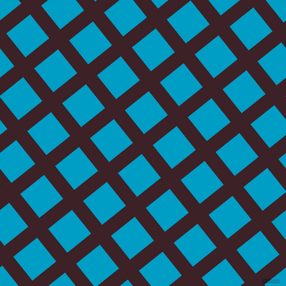 39/129 degree angle diagonal checkered chequered lines, 29 pixel lines width, 63 pixel square size, Temptress and Pacific Blue plaid checkered seamless tileable