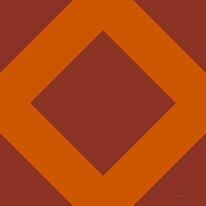 45/135 degree angle diagonal checkered chequered lines, 86 pixel line width, 208 pixel square size, Tenne Tawny and Burnt Umber plaid checkered seamless tileable