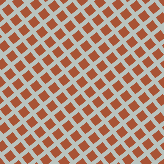 39/129 degree angle diagonal checkered chequered lines, 14 pixel line width, 29 pixel square size, Tiara and Orange Roughy plaid checkered seamless tileable