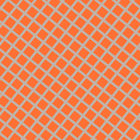 51/141 degree angle diagonal checkered chequered lines, 10 pixel line width, 35 pixel square size, Tide and Burnt Orange plaid checkered seamless tileable