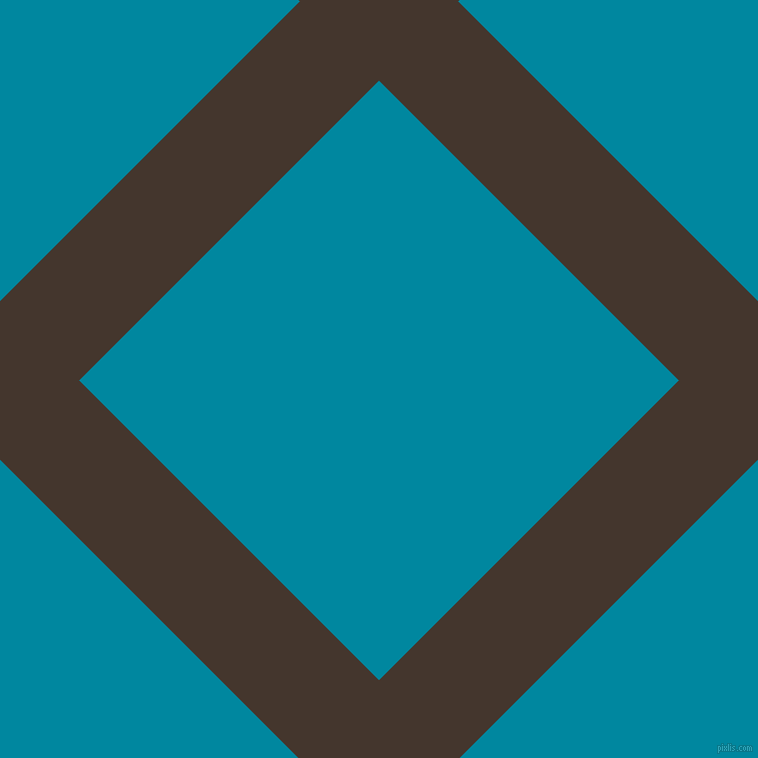 45/135 degree angle diagonal checkered chequered lines, 112 pixel line width, 424 pixel square size, Tobago and Eastern Blue plaid checkered seamless tileable