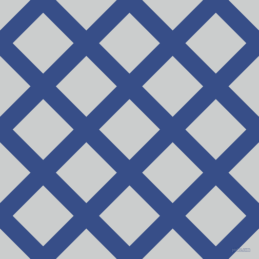 45/135 degree angle diagonal checkered chequered lines, 35 pixel line width, 84 pixel square size, Tory Blue and Iron plaid checkered seamless tileable