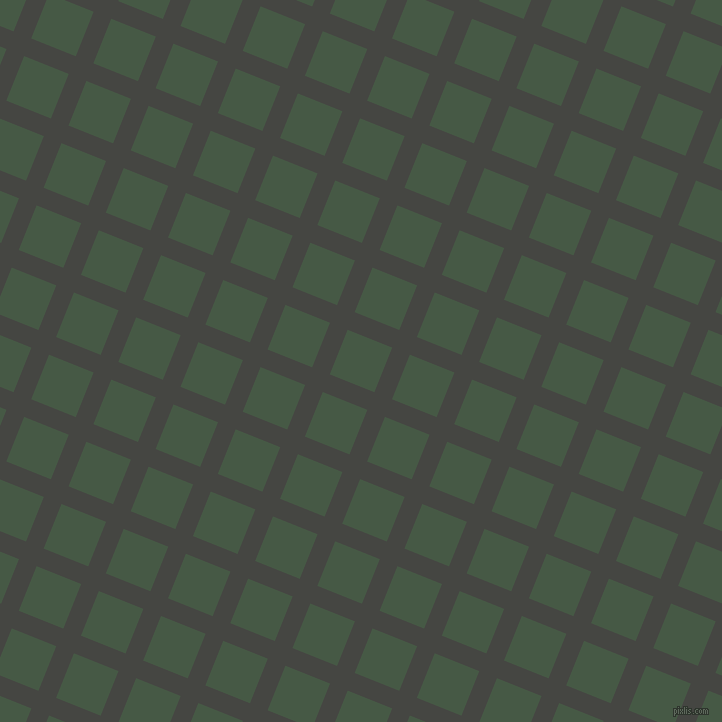 68/158 degree angle diagonal checkered chequered lines, 19 pixel line width, 48 pixel square size, Tuatara and Grey-Asparagus plaid checkered seamless tileable