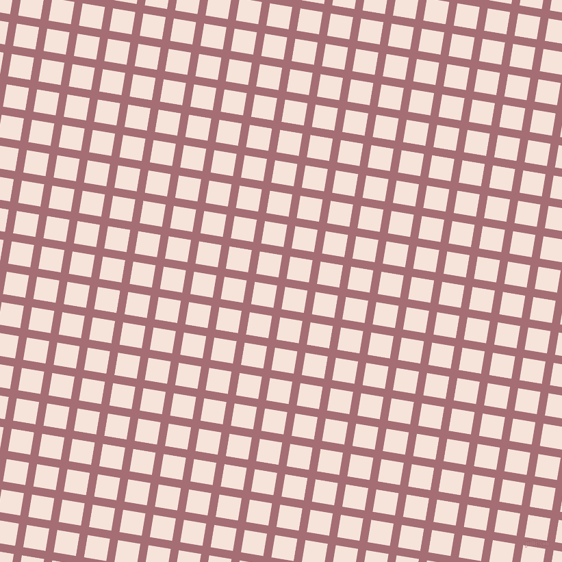 81/171 degree angle diagonal checkered chequered lines, 12 pixel line width, 33 pixel square size, Turkish Rose and Provincial Pink plaid checkered seamless tileable